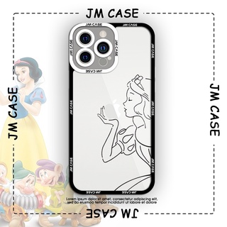 Ốp lưng iphone samsung xiaomi oppo cạnh vuông JM Case Bạch Tuyết trong suốt