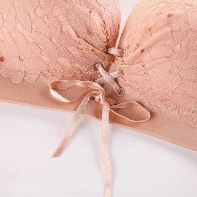 Siêu phẩm mới áo lót chống tụt ren dây rút siêu nâng