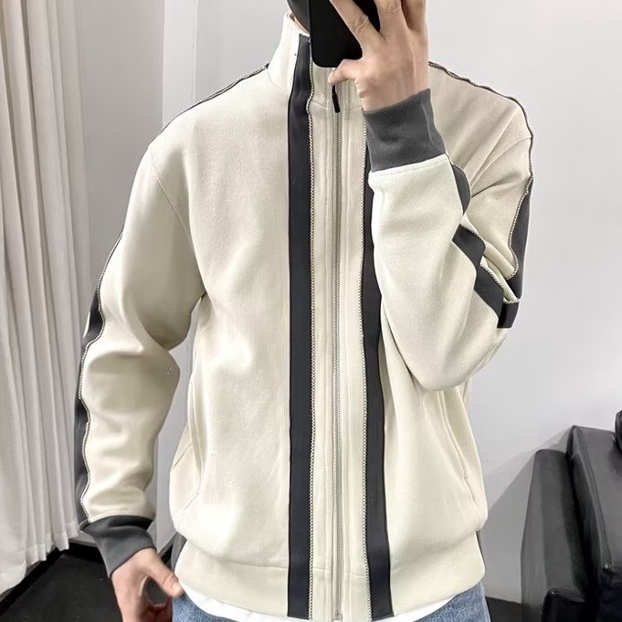 Áo Khoác Thể Thao Cổ Đứng Phối Màu Tương Phản Phong Cách Hàn Quốc 2023 Cho Nam simple áo khoác bóng chày fashion áo khoác jacket nam