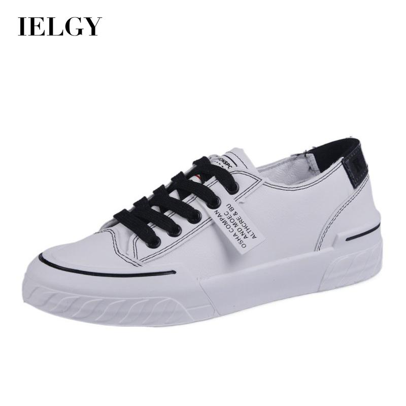 IELGY white shoes women's single shoes casual sneakers