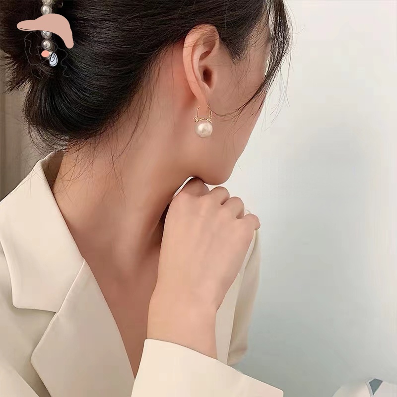 Bông Tai Mạ Bạc 925 Kiểu Dáng Đơn Giản Thời Trang Dành Cho Nữ