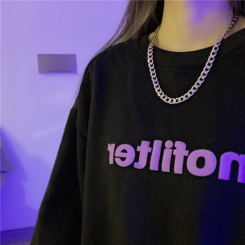 Dây Chuyền Thép Titan 19114 Phong Cách Harajuku Đường Phố Hàn Quốc Dễ Phối Đồ