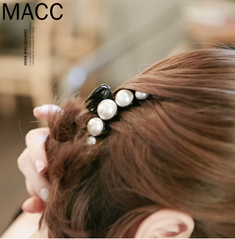 Kẹp Tóc Đính Ngọc Trai Nhân Tạo Phong Cách Hàn Quốc