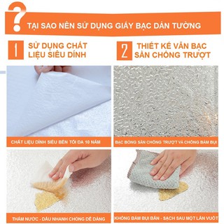 MIẾNG DÁN PHỦ BẠC CHỐNG DẦU MỠ NHÀ BẾP