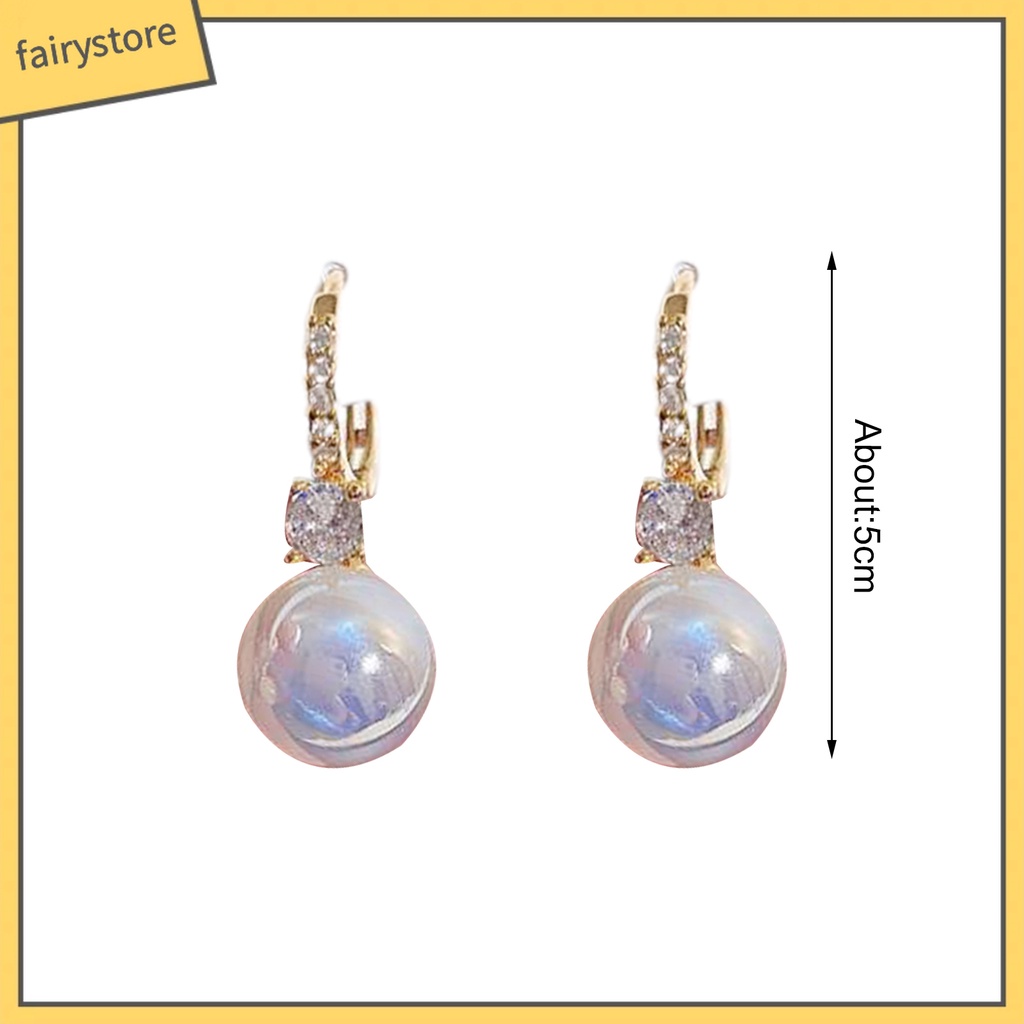 1 Đôi Bông Tai Ngọc Trai Giả Thời Trang Nữ Tính