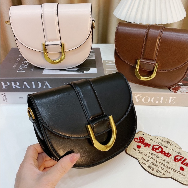 Túi Xách Nữ Đeo Chéo Đeo Vai Xe Kaa Mong Ngựa  Sai 19 Chât Da Mềm Phong Cách Hàn Quốc Có Tặng Kèm Túi Vải Hãng