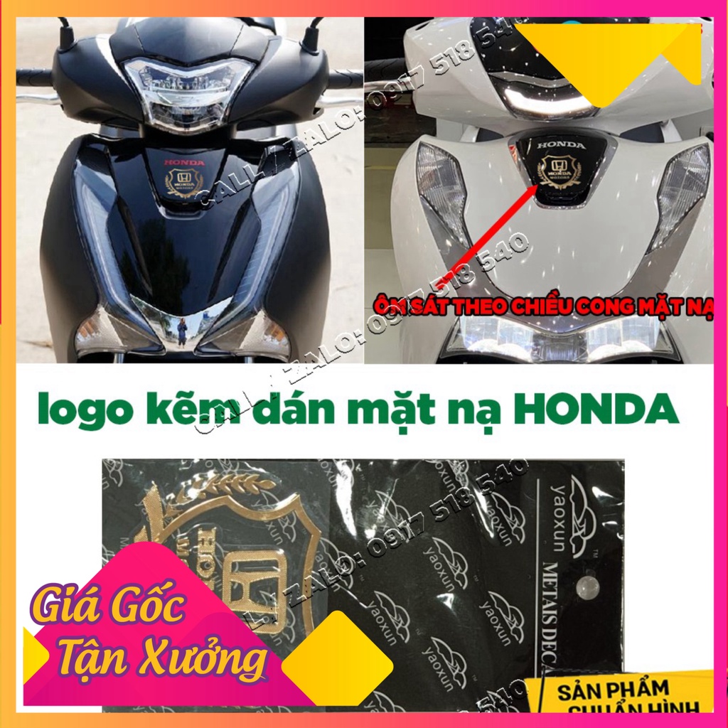 Tem Logo Hợp Kim Kẽm HONDA, TOYOTA, HYUNDAI,LUXGEN ( dán được trên bề mặt cong) (Ảnh Sp thật)