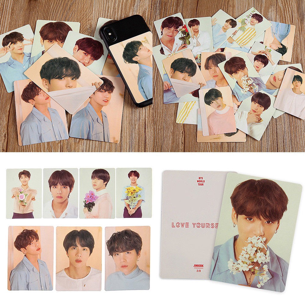 Set thẻ hình các thành viên nhóm nhạc BTS trong album LOVE YOURSELF