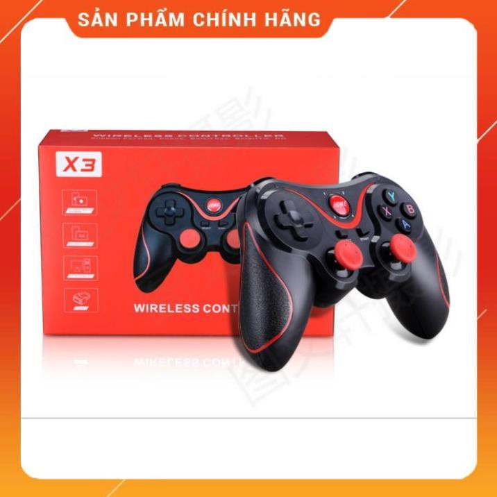Xả Kho- TAY CẦM CHƠI GAME BLUETOOTH T3 - TAY CẦM GAME TERIOS T3 - GAMEPAD T3 / X3/X7/C8S
