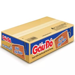 Thùng 50 gói cháo Gấu Đỏ thịt bằm 50g