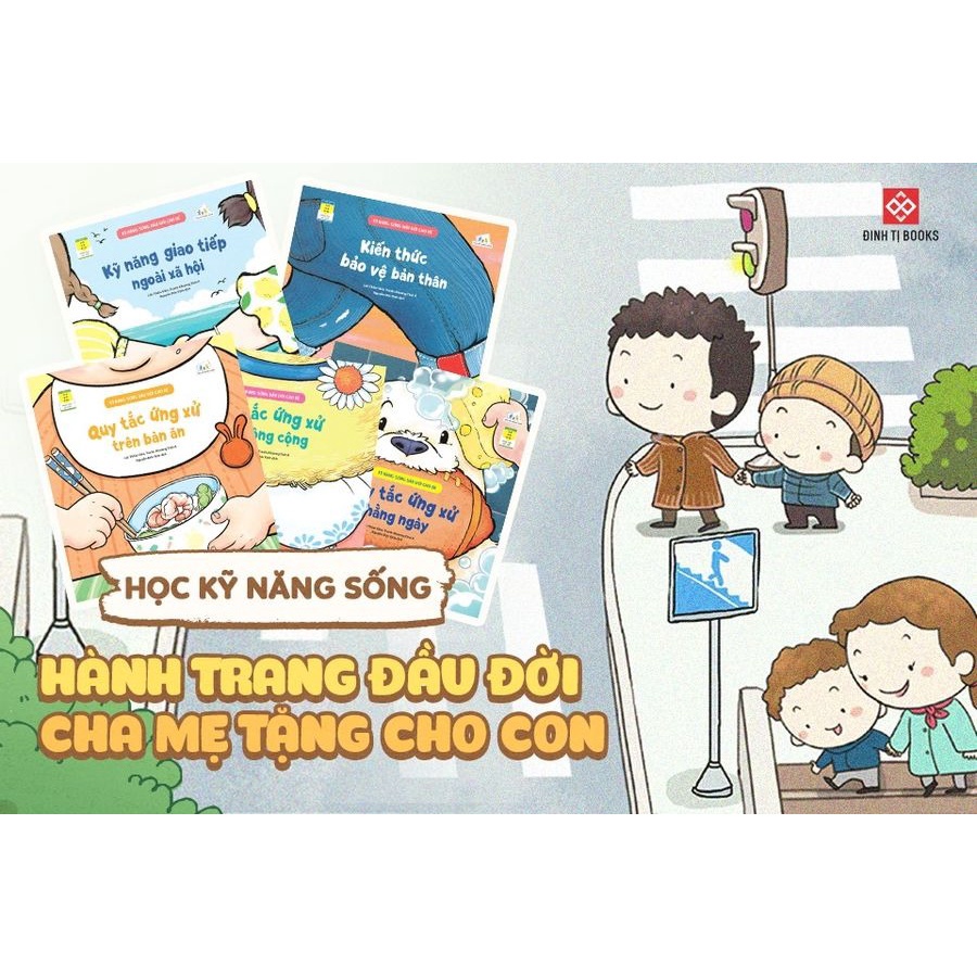 Sách - Combo 5 quyển Kỹ năng sống đầu đời cho bé