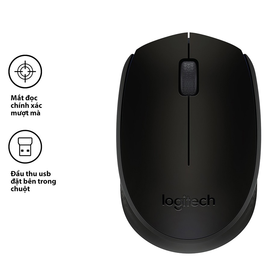 Chuột không dây quang Logitech B170