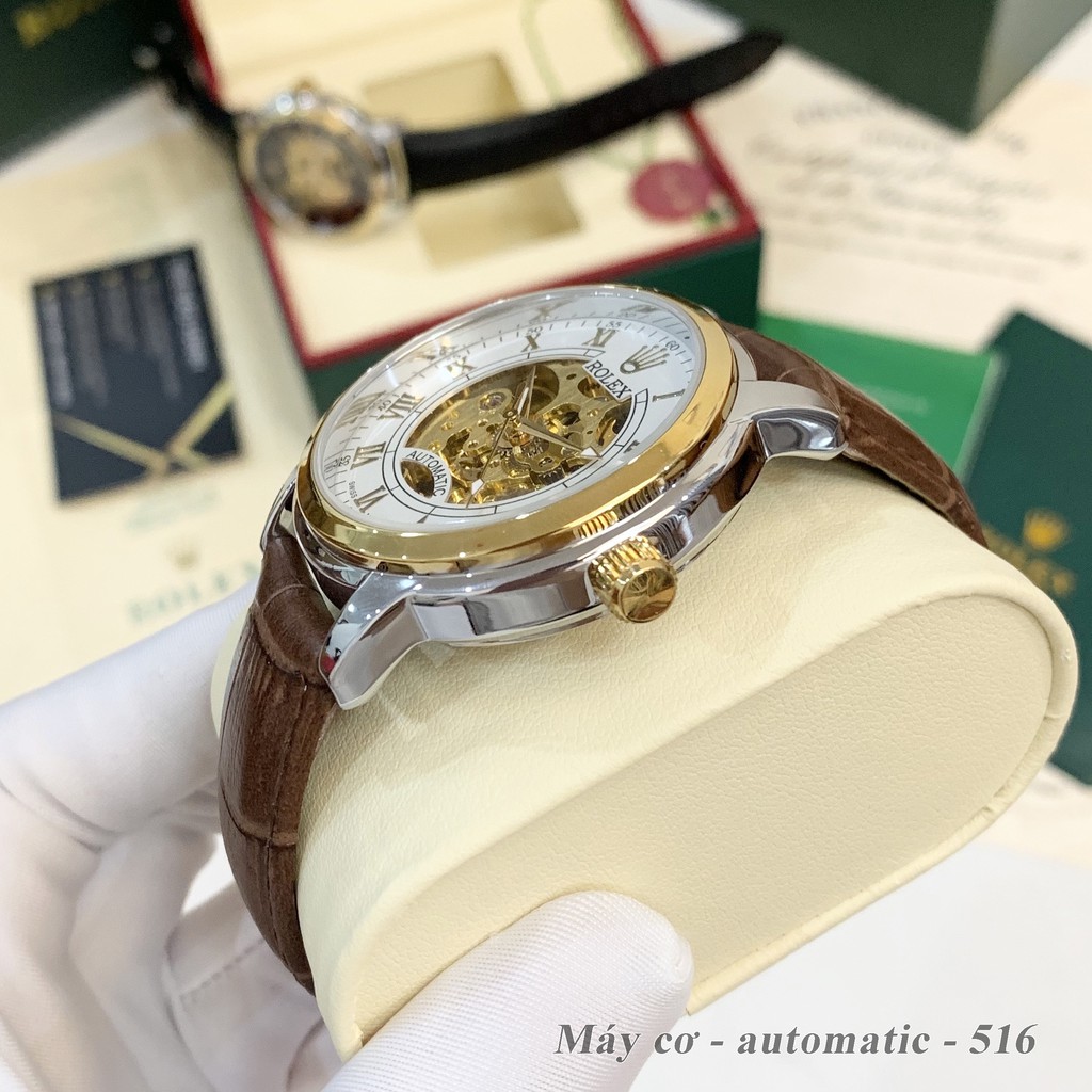 [Máy cơ-automatic] Đồng hồ nam Ro máy cơ - mặt 42 mm hàng cao cấp Ro_collections - bảo hành 12th ngochangshop