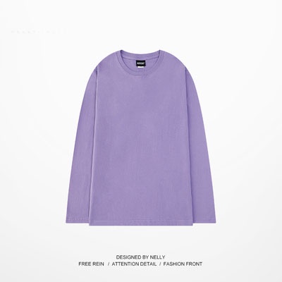 Áo thun trơn Nelly dài tay 100% cotton basic