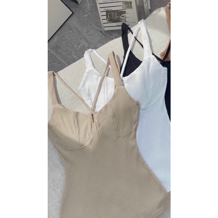 Áo 2S Thun Tăm Chéo Ngực (Không Lót )_Xưởng May Quang Anh