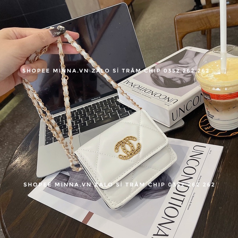 Túi Mini Nữ Đeo Chéo Đẹp Trần Ô Logo Mác To Nhiều Ngăn Mẫu Mới Mã 3