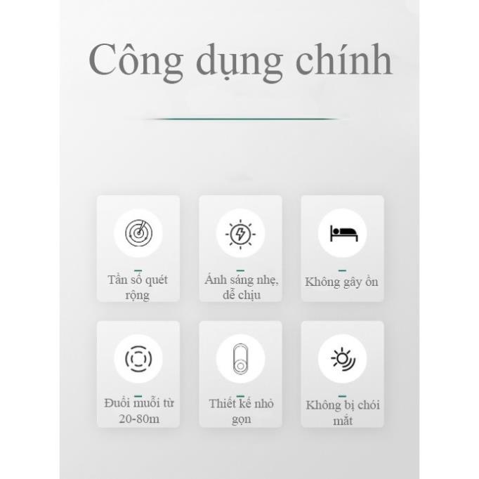 Máy Đuổi Muỗi Bằng Sóng Siêu Âm - Máy Đuổi Muỗi Điện Tử - Máy Đuổi Côn Trùng Tiện Lợi