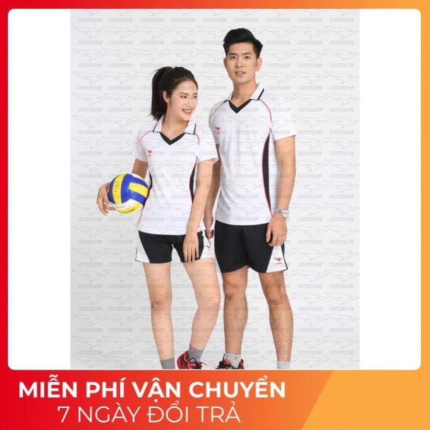 [Free Ship] Quần Áo Bóng Chuyền HIWING Cao Cấp Nam Nữ Màu Trắng Pha Đen  ཾ ་  ྇ ་