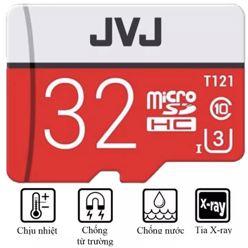 Thẻ nhớ 32Gb JVJ Pro U3 Class chuyên dụng cho CAMERA tốc độ cao | BigBuy360 - bigbuy360.vn