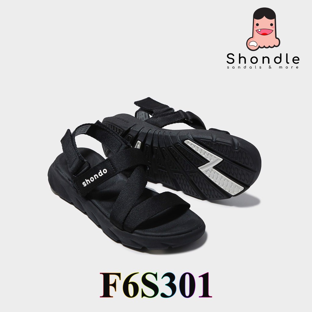 Giày Sandal Shondo Shat F6 Sport màu Full Đen - Có Sẳn