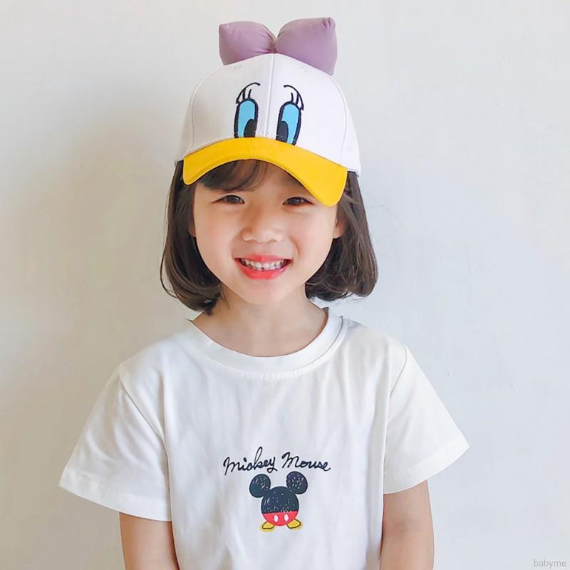 Nón lết chống nắng chất liệu cotton trang trí hoạt hình dễ thương cho bé