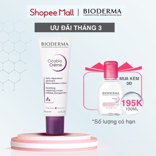 Mã FMCGMALL -8% đơn 250K Kem dưỡng phục hồi da tổn thương Bioderma Cicabio