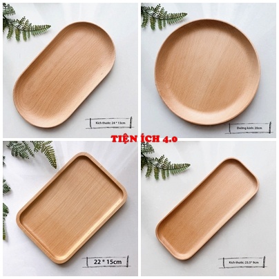 Khay Gỗ, Đĩa Gỗ Đựng Đồ Ăn, Chụp Ảnh Decor, Phụ Kiện Cafe, Đựng Hoa Quả, Hướng Dương Phong Cách Nhật Bản