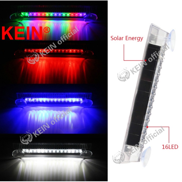 Đèn LED nhấp nháy năng lượng mặt trời cảnh báo va chạm từ phía sau cho ô tô KEIN