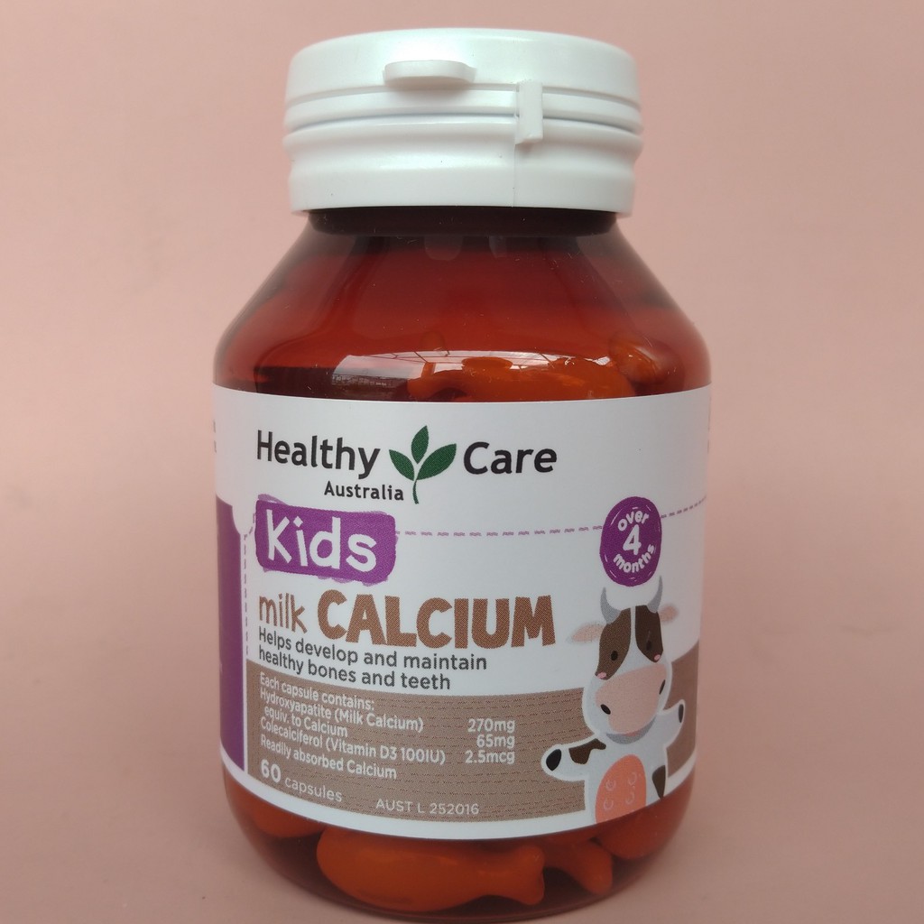 Viên uống Canximilk Healthy Care 60 viên bổ sung canxi cho trẻ từ 4 tháng tuổi