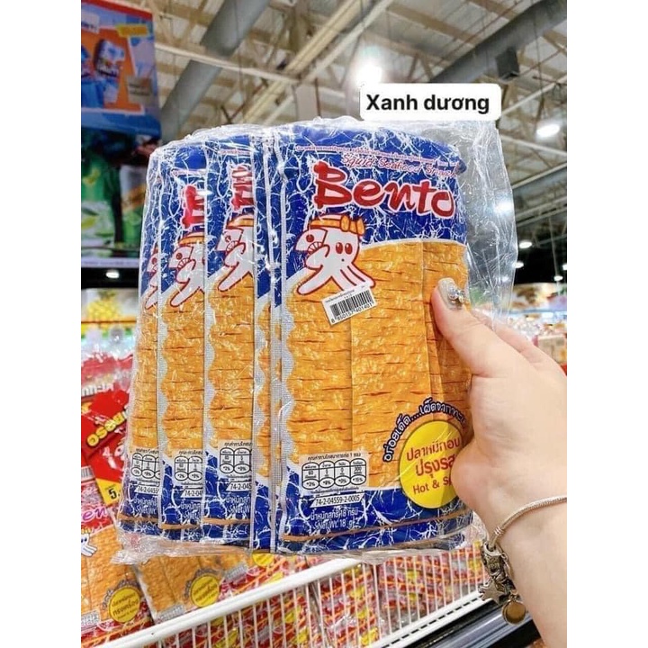 😋  Snack Mực Bento Đủ Vị Siêu Cay Siêu Ngon Thái Lan Gói lớn 20g - Gói nhỏ 5g