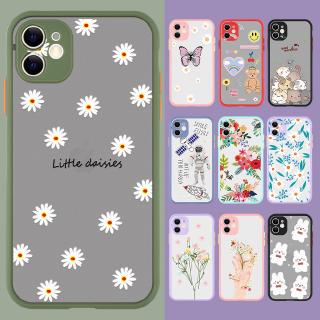 Purple Soft TPU Frosted Transparent Case For IPhone 11 Pro Max Matte Astronaut Daisy Pets Butterfly Pattern Shockproof Phone Cover For XR 8 7 Plus SE