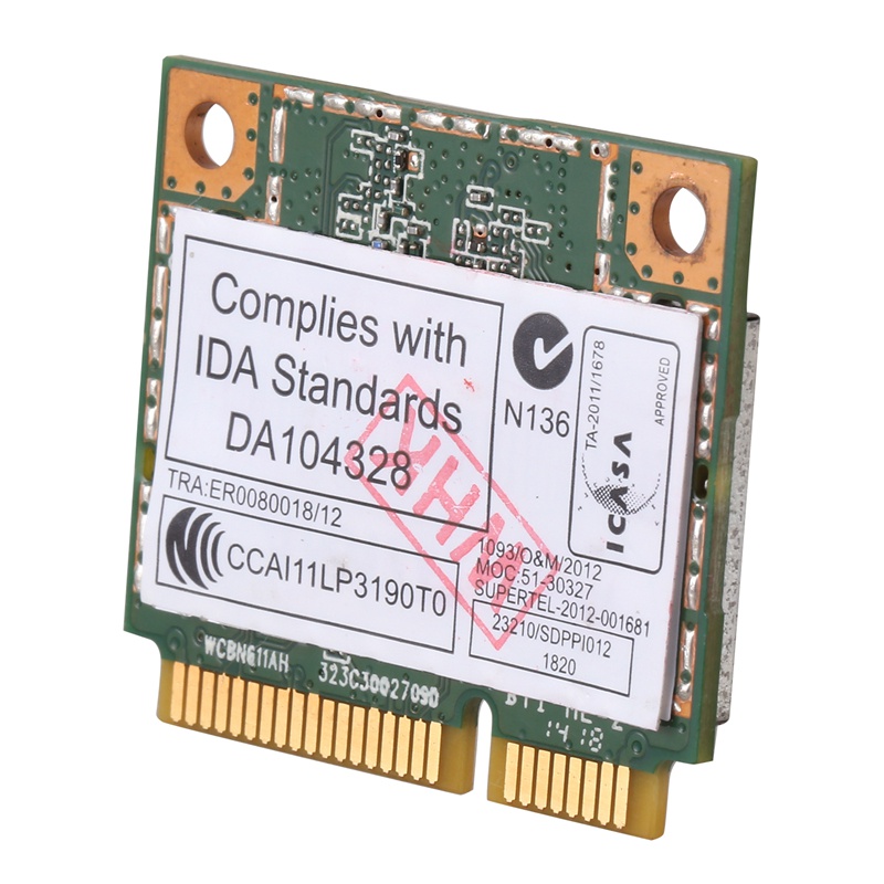 Ar5b22 2.4 '5GHz Thẻ Wifi băng tần kép 802.11Ac Bluetooth 4.0 Thẻ WLAN không dây cho Lenovo Y400 Y500 Y410P S215 U330 U430