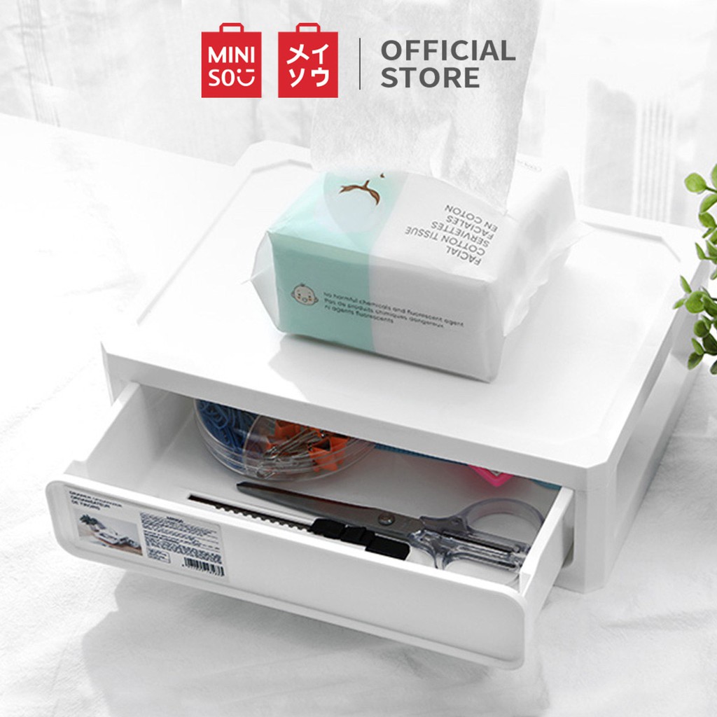 Hộp lưu trữ ngăn kéo một lớp có thể kết hợp Miniso