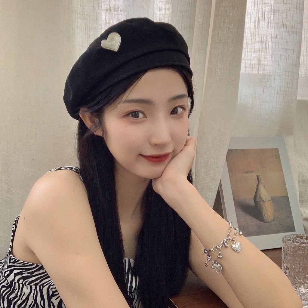 Mũ Beret Mỏng Thoáng Khí Phong Cách Nhật Bản Cá Tính