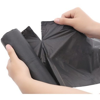 Combo 3 cuộn túi bóng nilong đen đựng rác tự phân hủy An Lành 43x53cm / 55x65cm