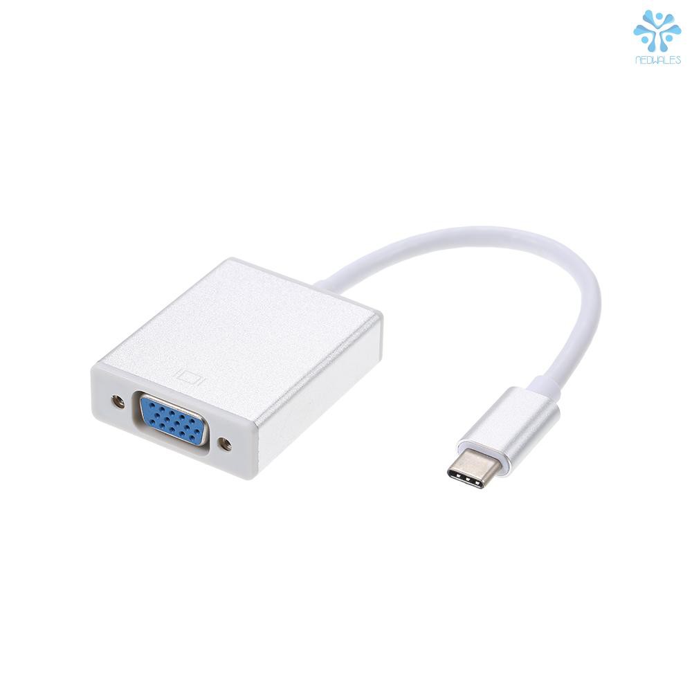 Cáp Chuyển Đổi Cổng Type-C Sang Vga Cho Máy Chiếu Samsung Galaxy S9 Macbook