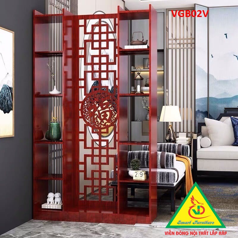KỆ VÁCH NGĂN PHÒNG KHÁCH , NHÀ BẾP   VGB01V - Nội thất lắp ráp Viendong Adv