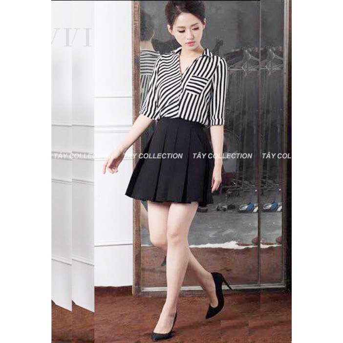 Chân Váy Xếp Ly Dáng Ngắn Có Quần Trong, Vải Dày Dặn, May Kĩ, Mặc Đẹp Tôn Dáng CV30