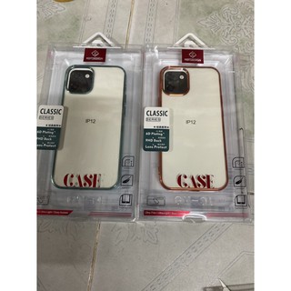 Ốp lưng iphone 12 mini (5.4) dẻo trong viền màu