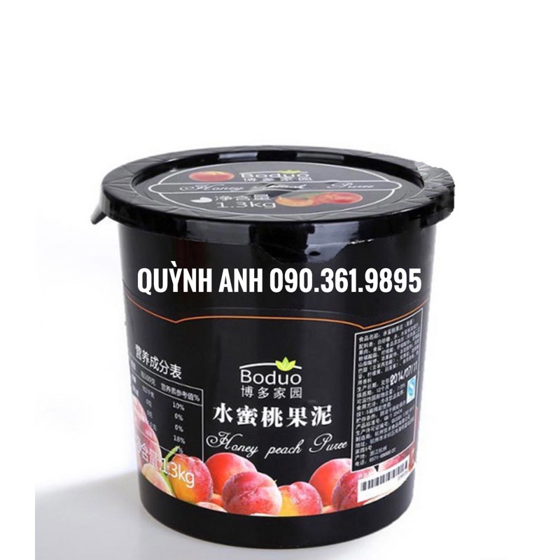 Mứt Đào mật ong Boduo 1,3kg