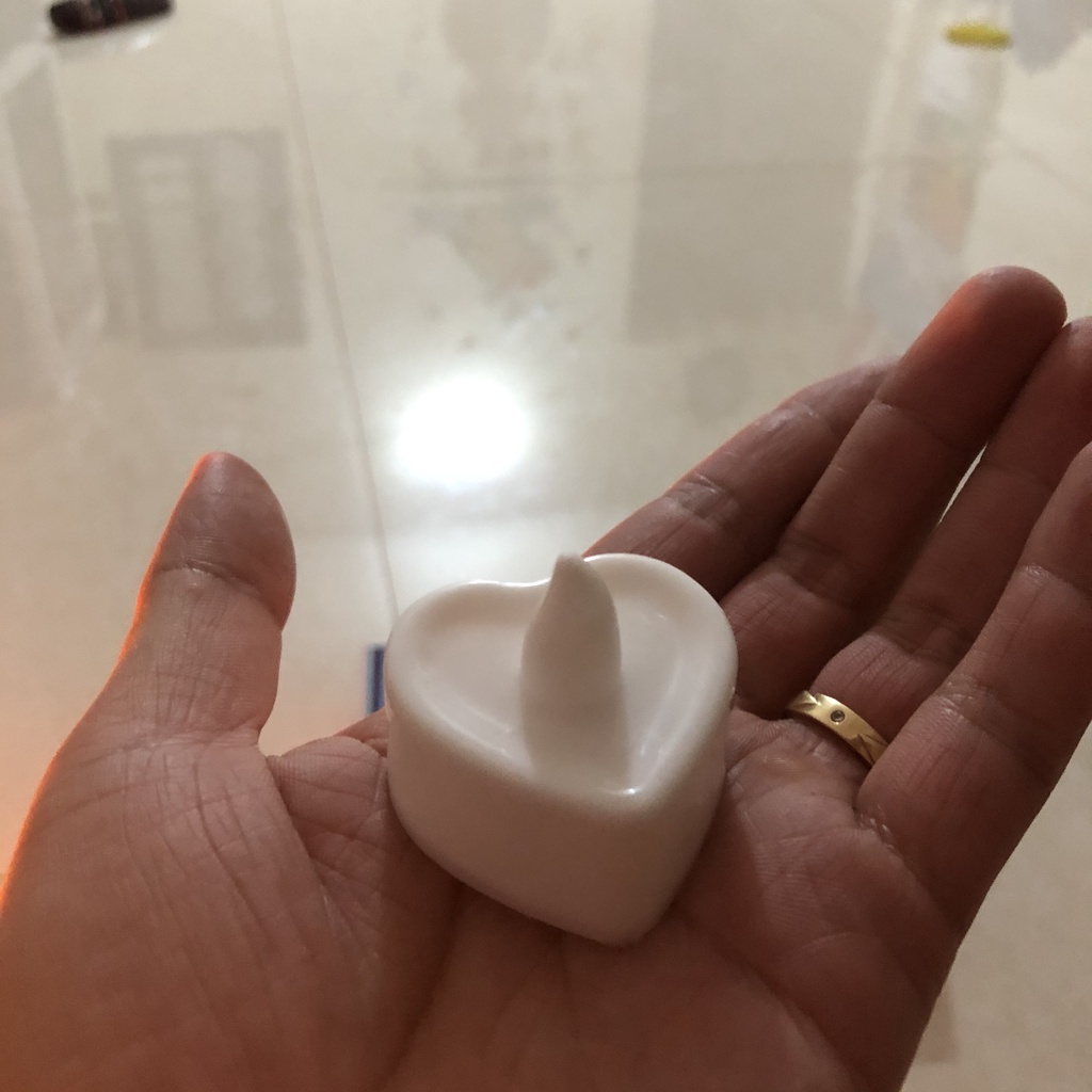 Nến trái tim tealight trang trí sinh nhật, tỏ tình chạy pin