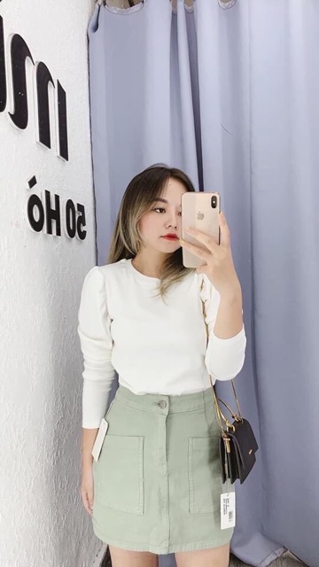 Áo thun dài tay phồng basic new hot