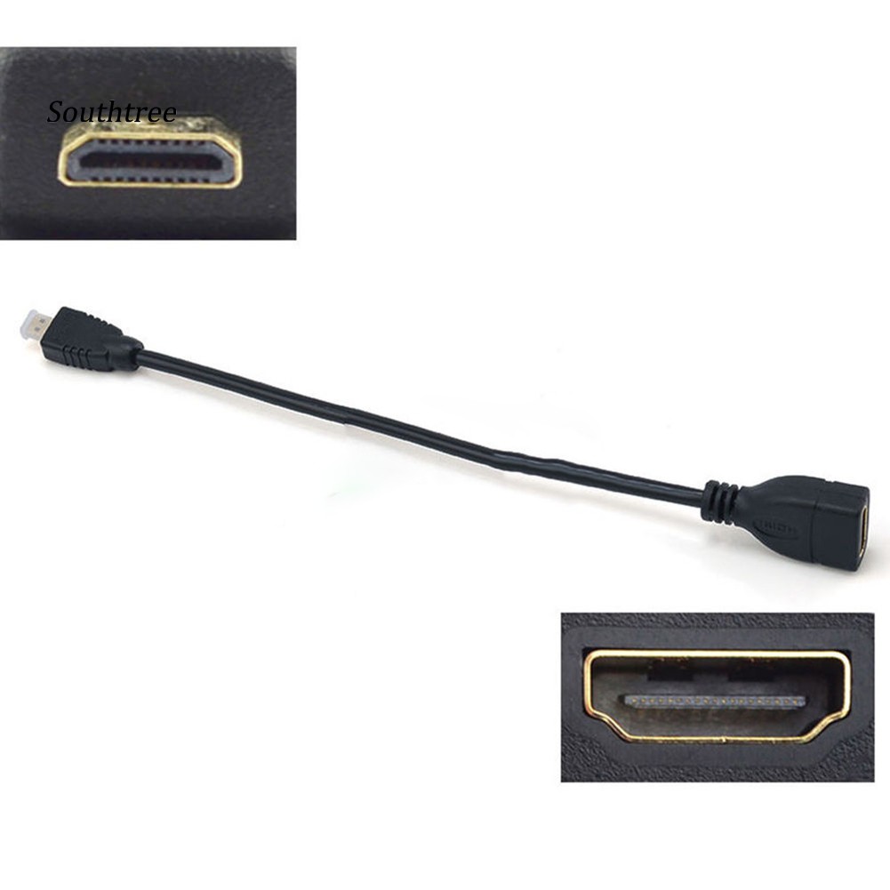 Cáp PVC Chuyển Đổi Chuôi 23cm 1080p Micro Hdmi Sang  Hdmi Chuyên Dụng