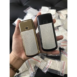 Miếng dán điện thoại da  đính đá 8800