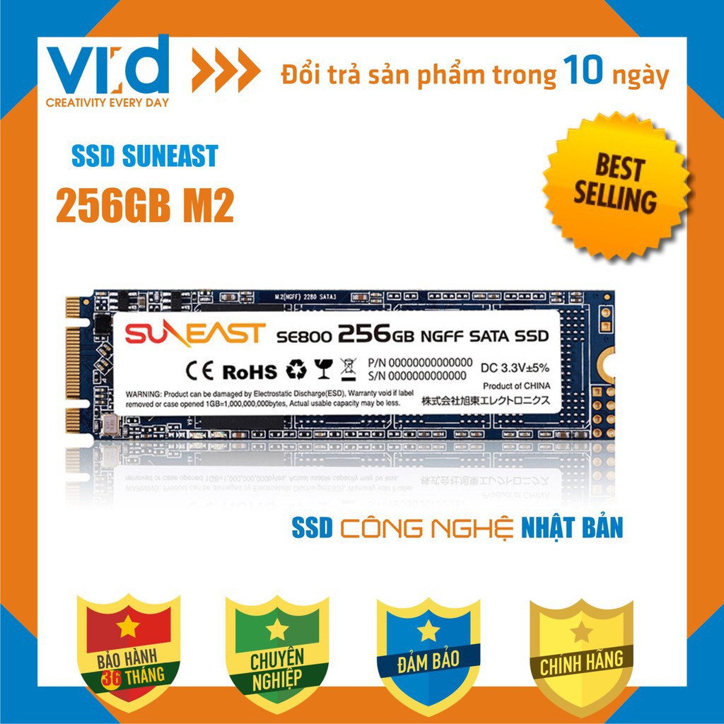 [GIÁ SỐC] Ổ cứng SSD M2 256GB Suneast - 2280mm - Hàng chính hãng bảo hành 36 tháng!