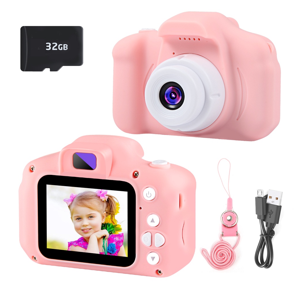 Máy ảnh kỹ thuật số mini 2.0 inch 1080P dùng thẻ nhớ Ngôn ngữ Tiếng Anh (có bảo hành) | BigBuy360 - bigbuy360.vn