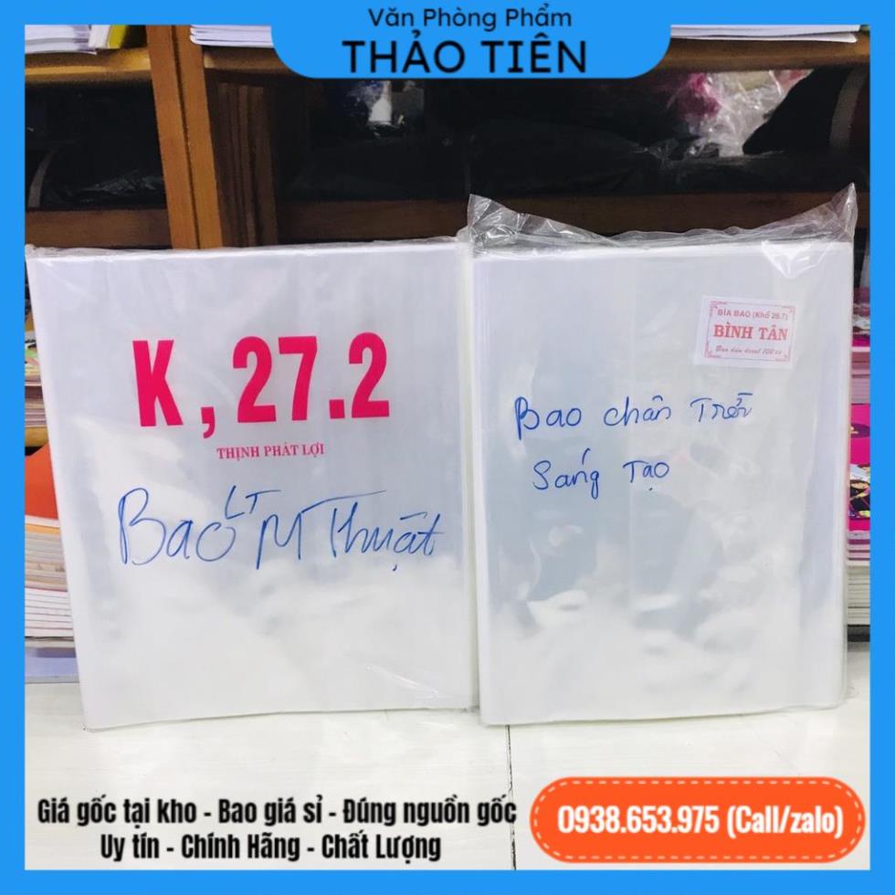 Combo 10 Bao tập-sách - bìa kiếng hiệu con nai loại dày đặc biệt
