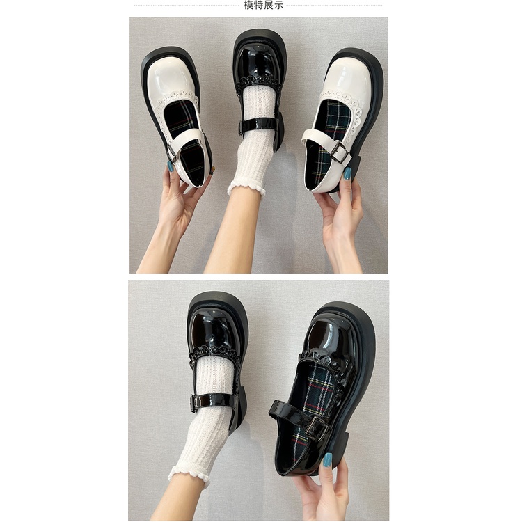 GIÀY MARRY JANE ĐẾ 4CM DA BÓNG