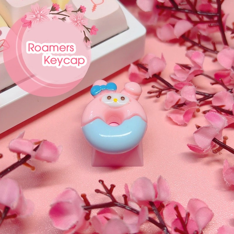 Keycap Donut Cinnamoroll Siêu Đẹp Đáng Yêu R4 PBT (007_CH)