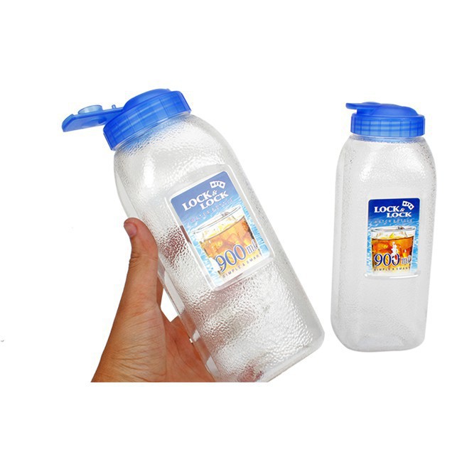 Bình nước Lock&Lock dung tích 900ml bằng nhựa tiện lợi - Hàng CHÍNH HÃNG